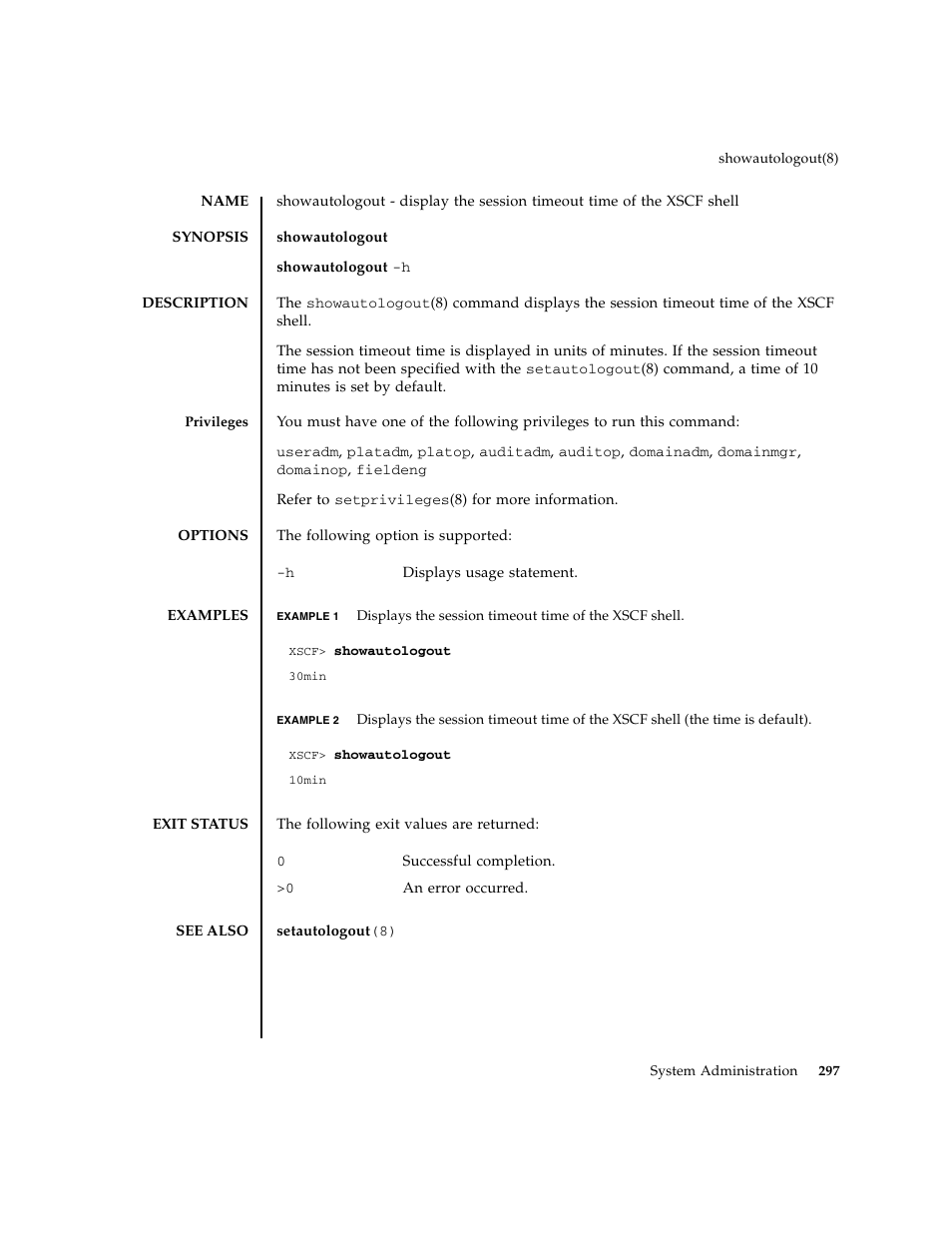 Showautologout | FUJITSU M8000 User Manual | Page 319 / 518