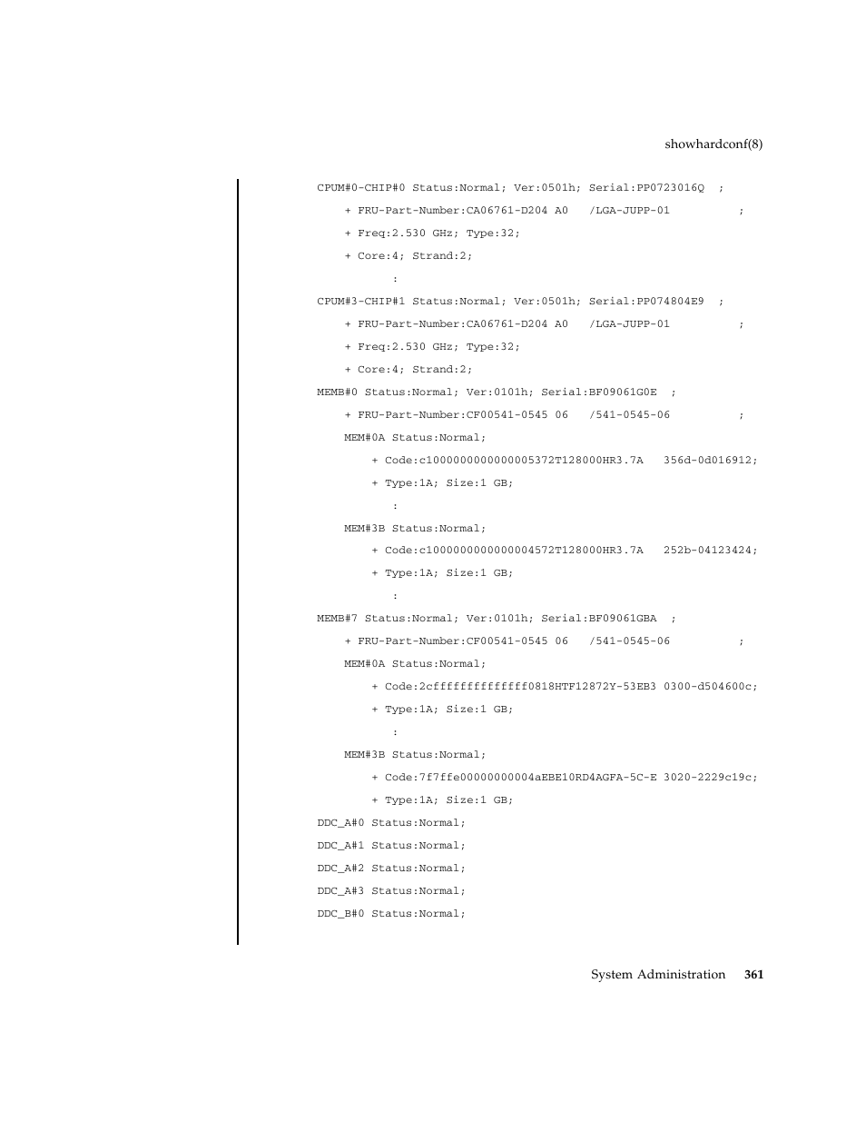 FUJITSU M8000 User Manual | Page 383 / 518