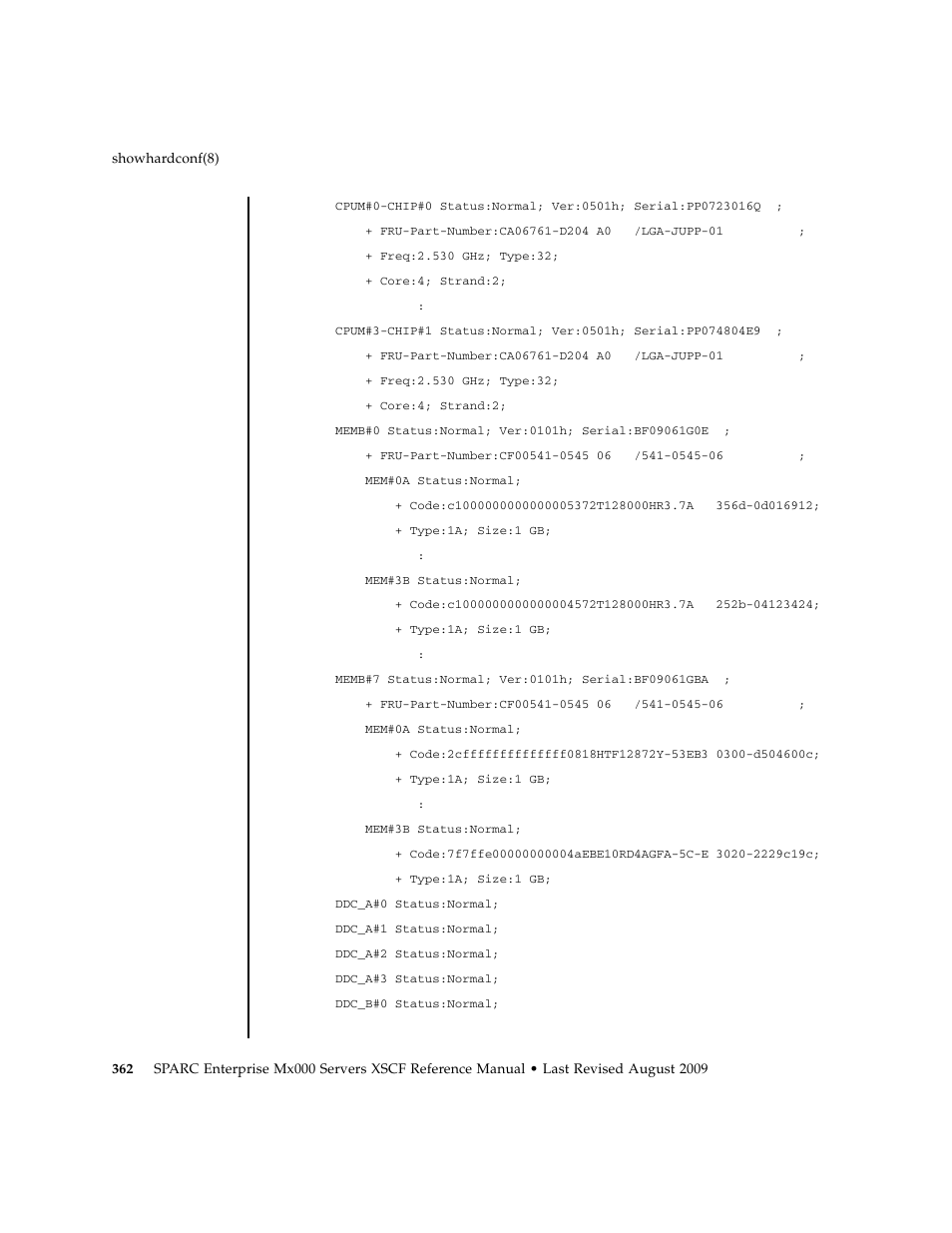 FUJITSU M8000 User Manual | Page 384 / 518