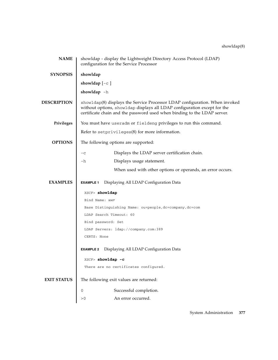 Showldap | FUJITSU M8000 User Manual | Page 399 / 518