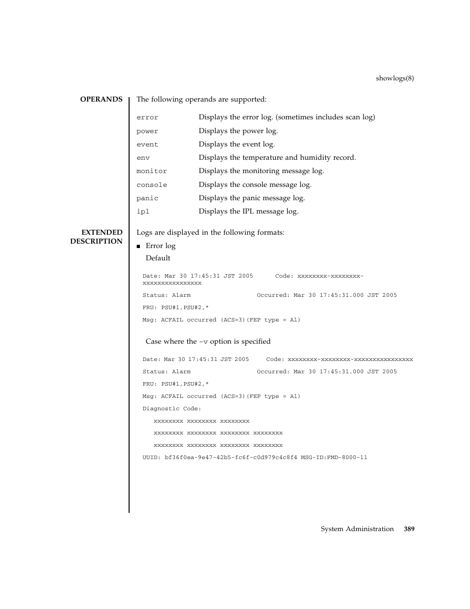 FUJITSU M8000 User Manual | Page 411 / 518