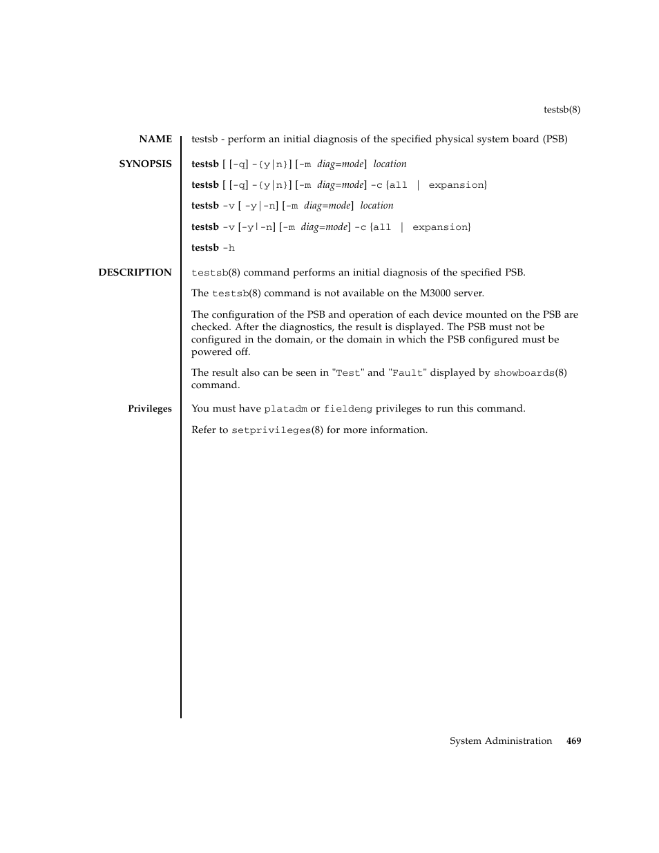 Testsb | FUJITSU M8000 User Manual | Page 491 / 518