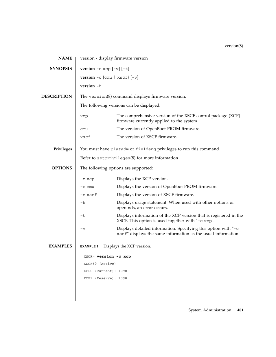 Version | FUJITSU M8000 User Manual | Page 503 / 518