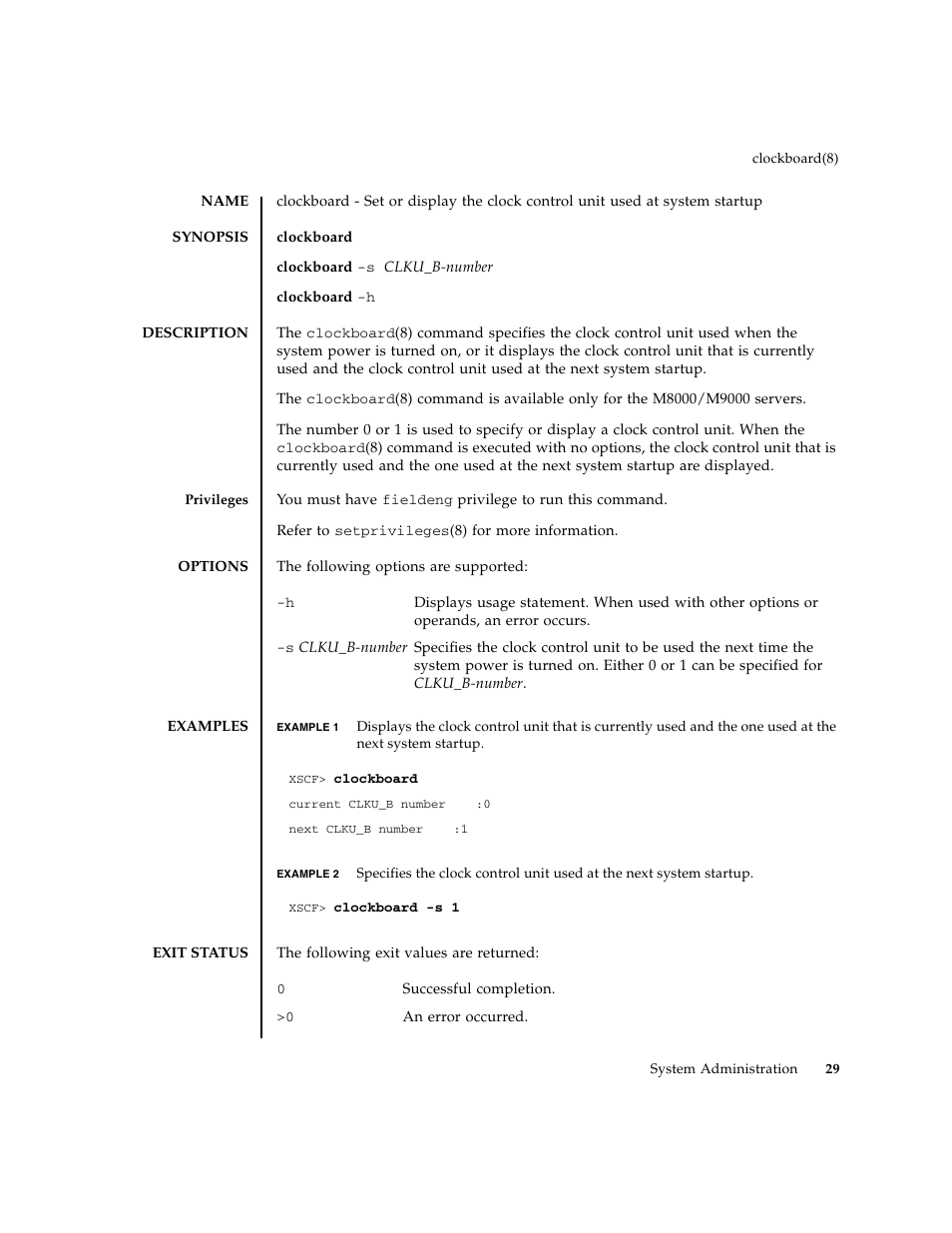 Clockboard | FUJITSU M8000 User Manual | Page 51 / 518