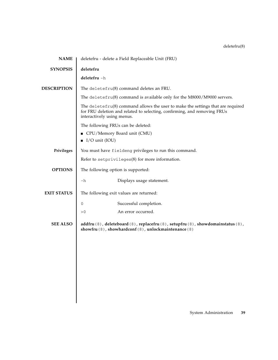 Deletefru | FUJITSU M8000 User Manual | Page 61 / 518