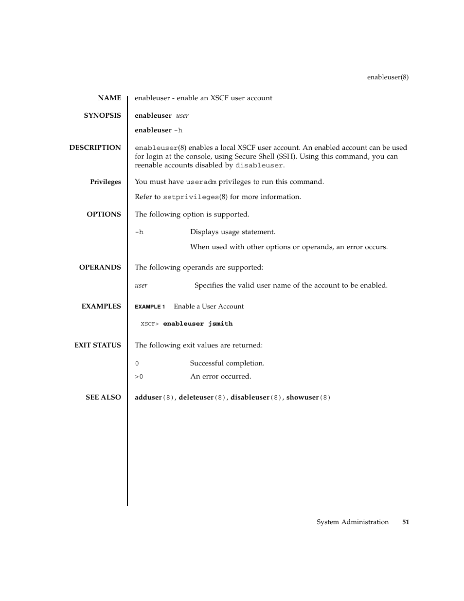 Enableuser | FUJITSU M8000 User Manual | Page 73 / 518