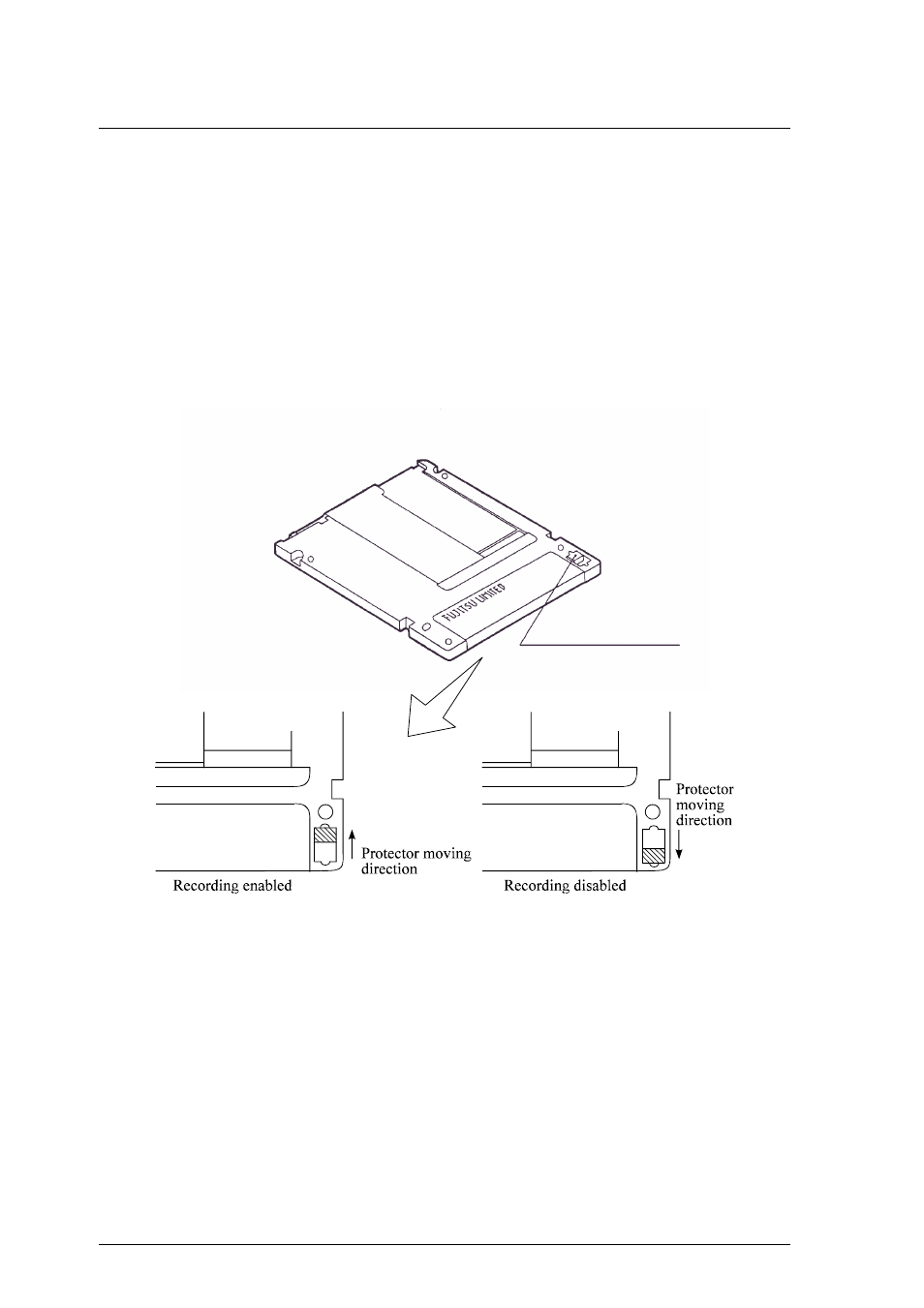 2 write protect tab | FUJITSU MCJ3230AP User Manual | Page 172 / 199