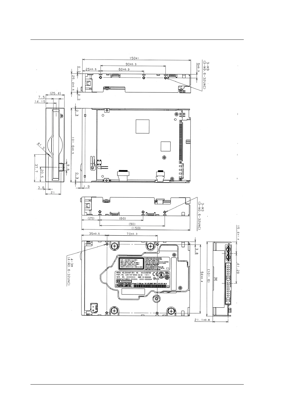 FUJITSU MCJ3230AP User Manual | Page 54 / 199