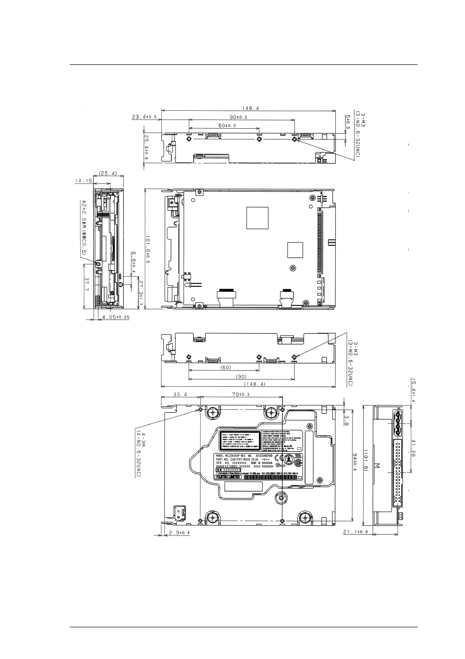 FUJITSU MCJ3230AP User Manual | Page 55 / 199