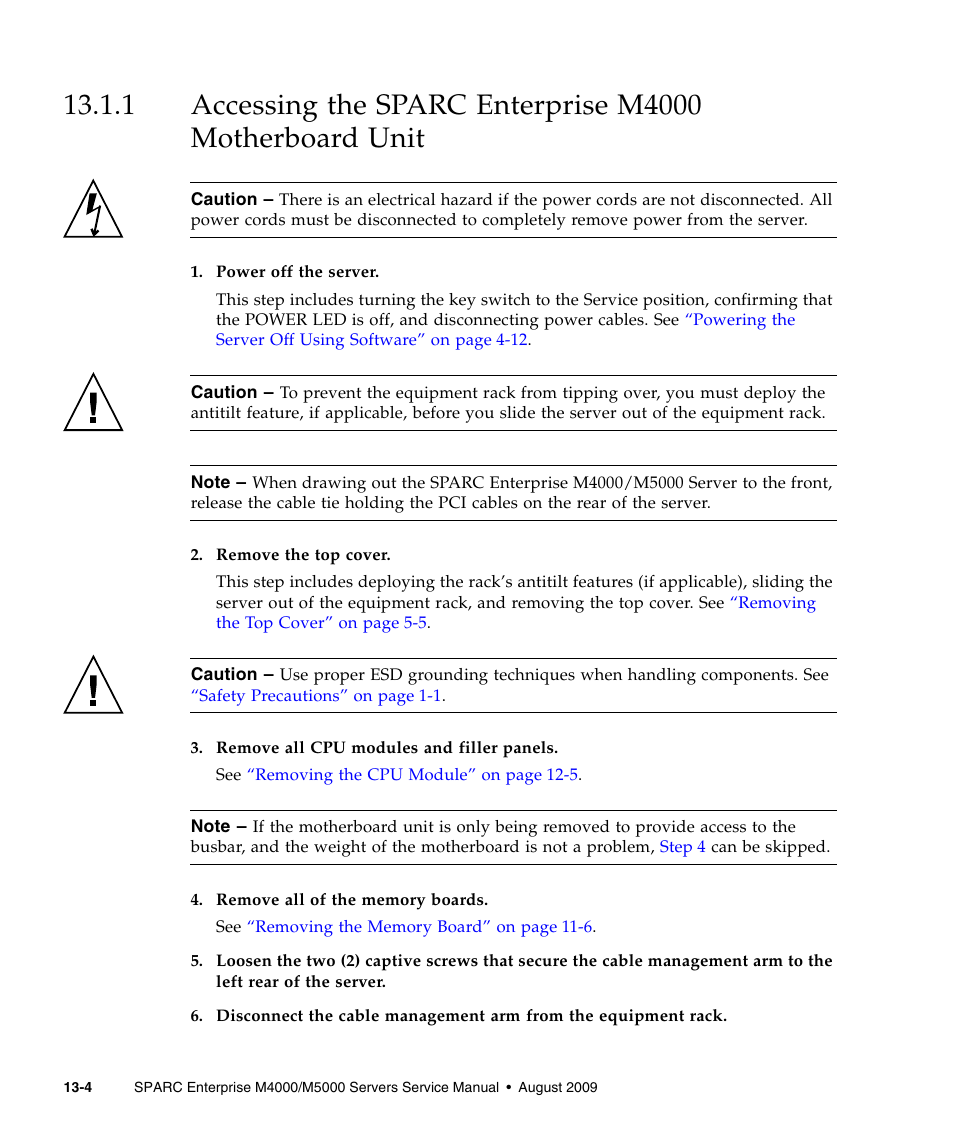 FUJITSU SPARC ENTERPRISE M5000 User Manual | Page 230 / 308