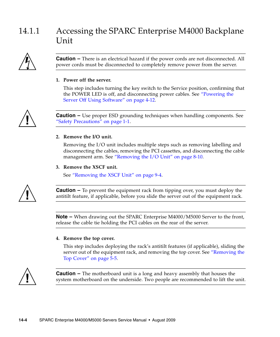 FUJITSU SPARC ENTERPRISE M5000 User Manual | Page 250 / 308