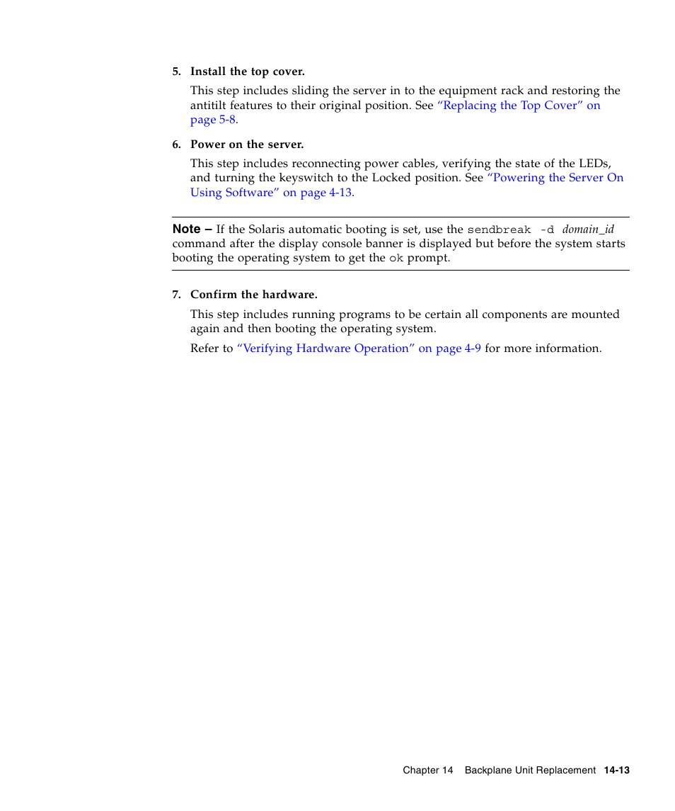 FUJITSU SPARC ENTERPRISE M5000 User Manual | Page 259 / 308