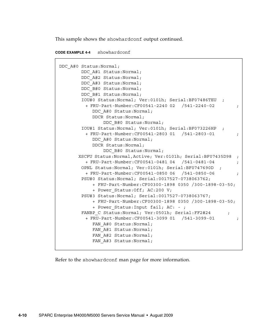 FUJITSU SPARC ENTERPRISE M5000 User Manual | Page 88 / 308