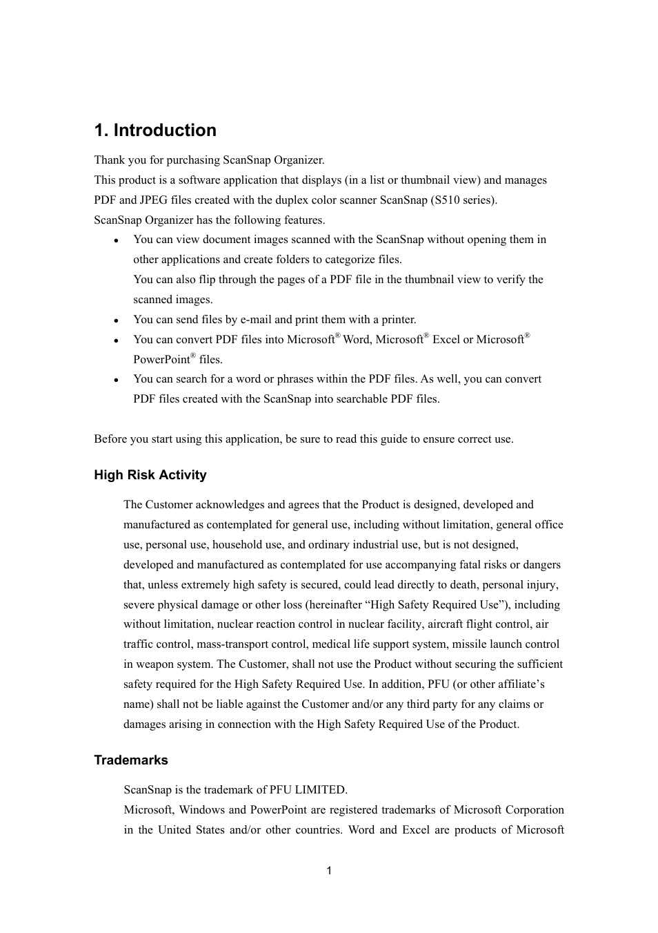 Introduction | FUJITSU SCANSNAP P2WW-2300-01ENZ0 User Manual | Page 3 / 81