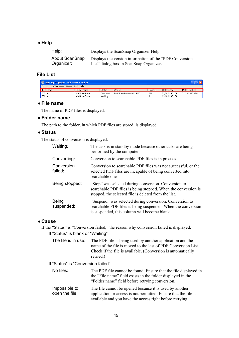 FUJITSU SCANSNAP P2WW-2300-01ENZ0 User Manual | Page 47 / 81