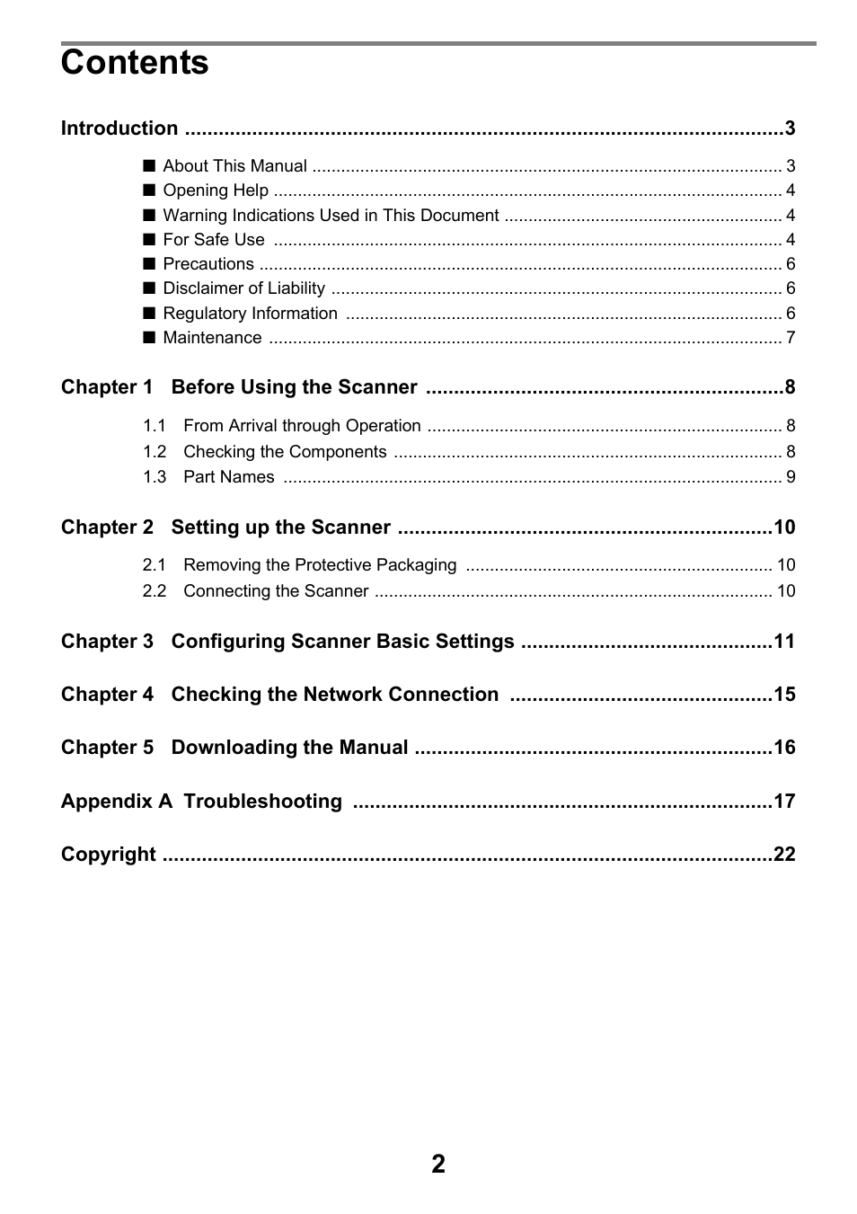 FUJITSU SCANSNAP NETWORK SCANNER N1800 User Manual | Page 2 / 23