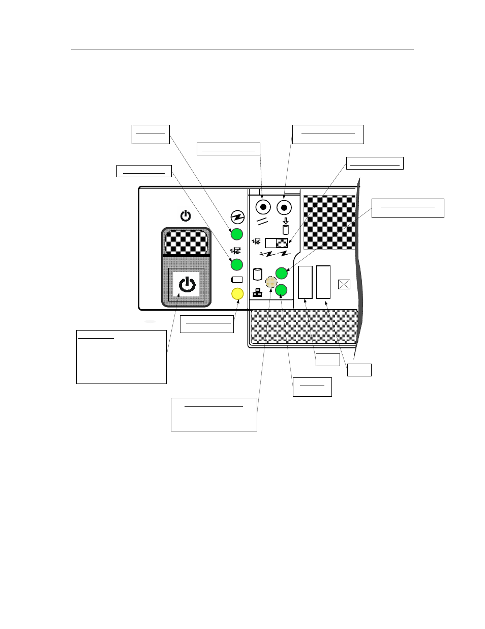 Front panel led's and switches, Teampos 3000 xl and xl | FUJITSU TeamPoS 3000 XL User Manual | Page 14 / 252