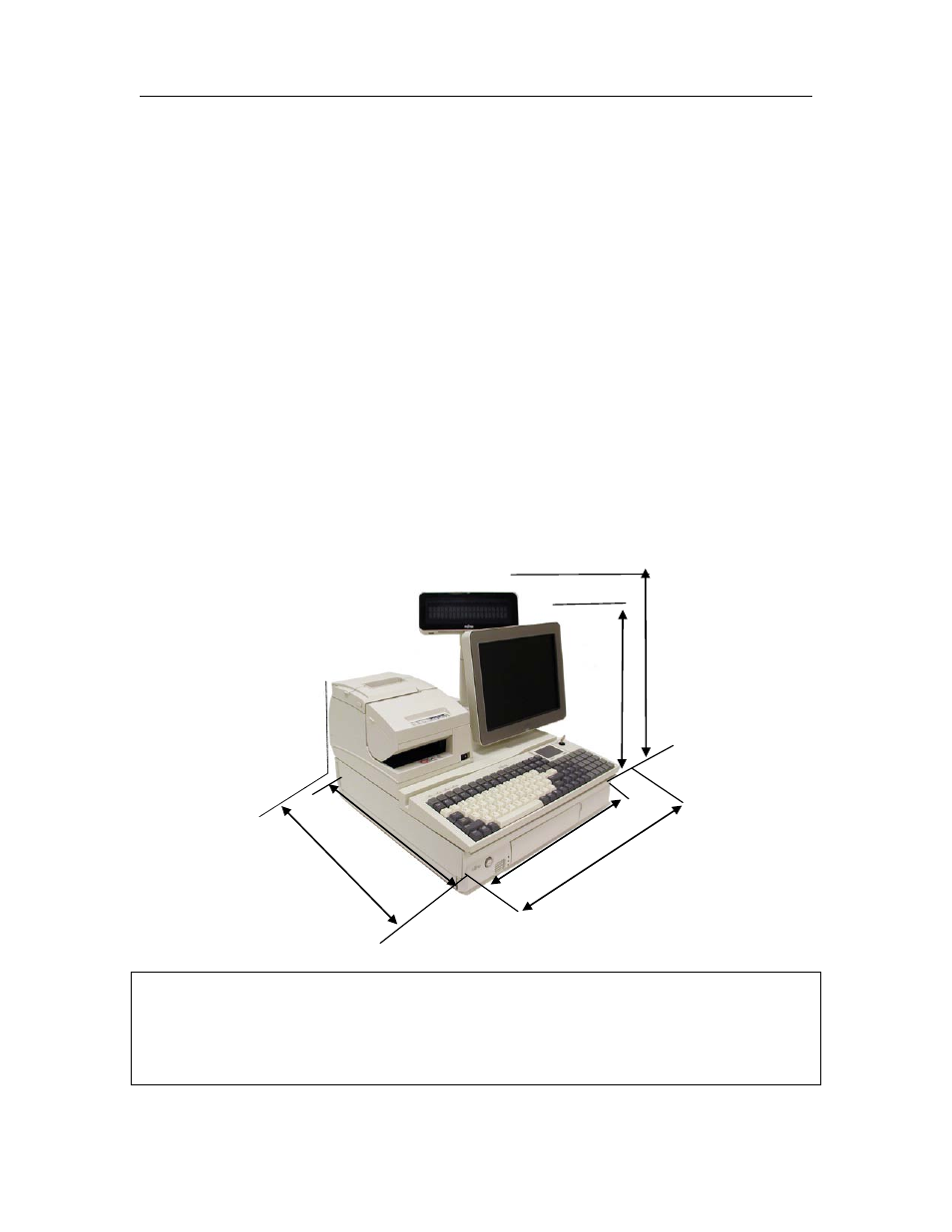Chapter 3 - dimensions | FUJITSU TeamPoS 3000 XL User Manual | Page 22 / 252