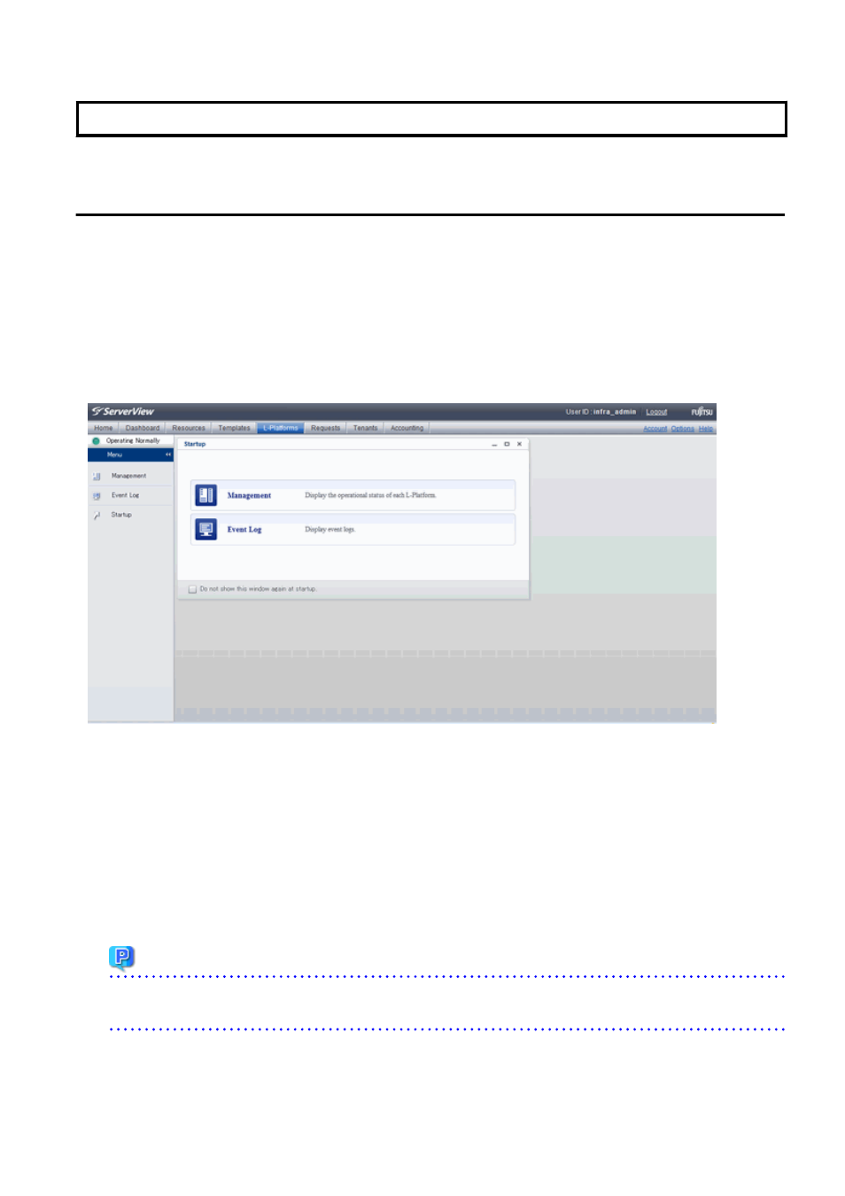 Chapter 9 l-platform, 1 display l-platform | FUJITSU ServerView Resource Orchestrator Cloud Edition V3.1.0 User Manual | Page 113 / 180