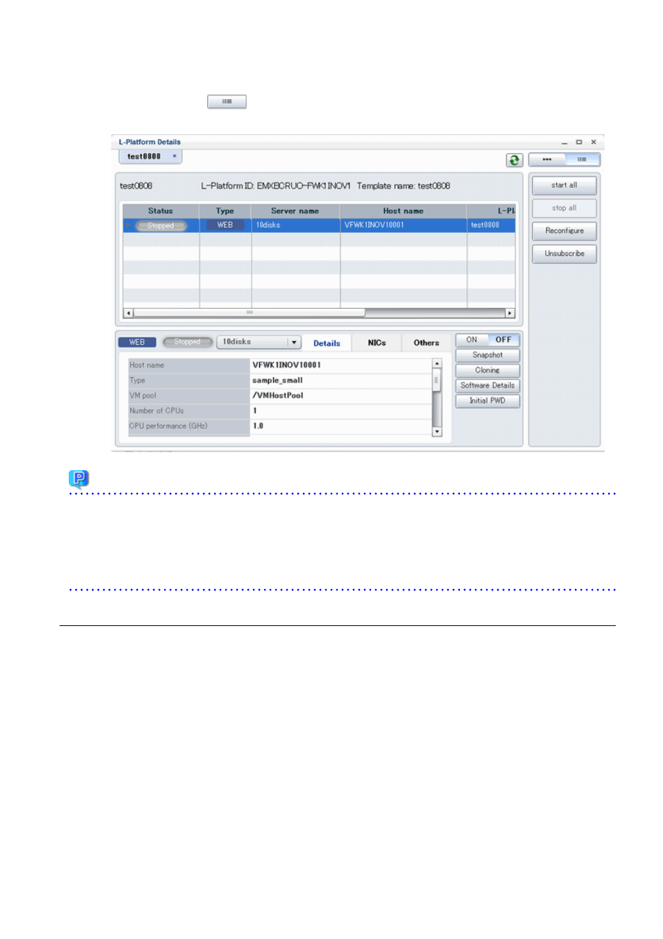 3 display details on a disk, 3 display, Details on a disk | For information on displaying details on a disk, Point | FUJITSU ServerView Resource Orchestrator Cloud Edition V3.1.0 User Manual | Page 120 / 180