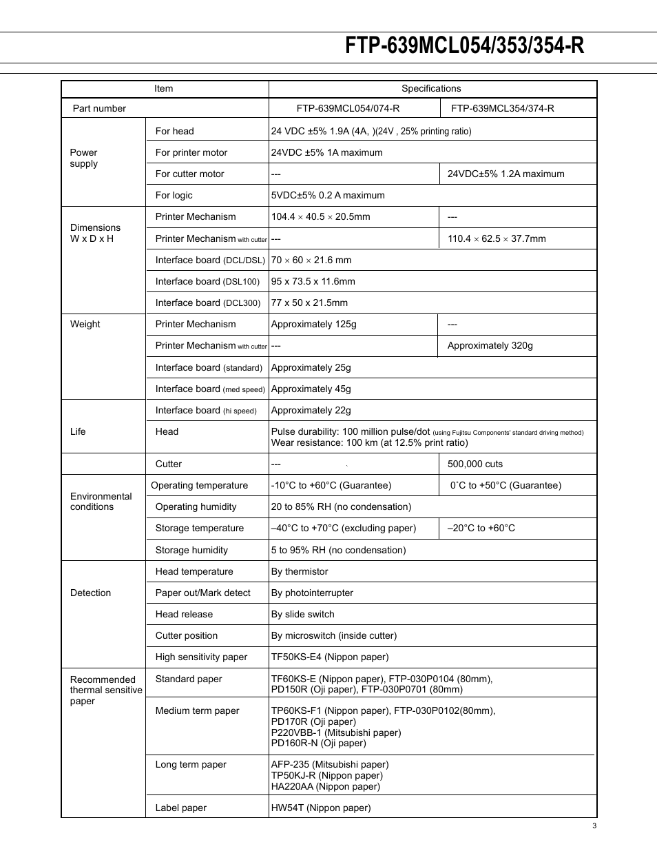 FUJITSU FTP-639MCL354-R User Manual | Page 3 / 7