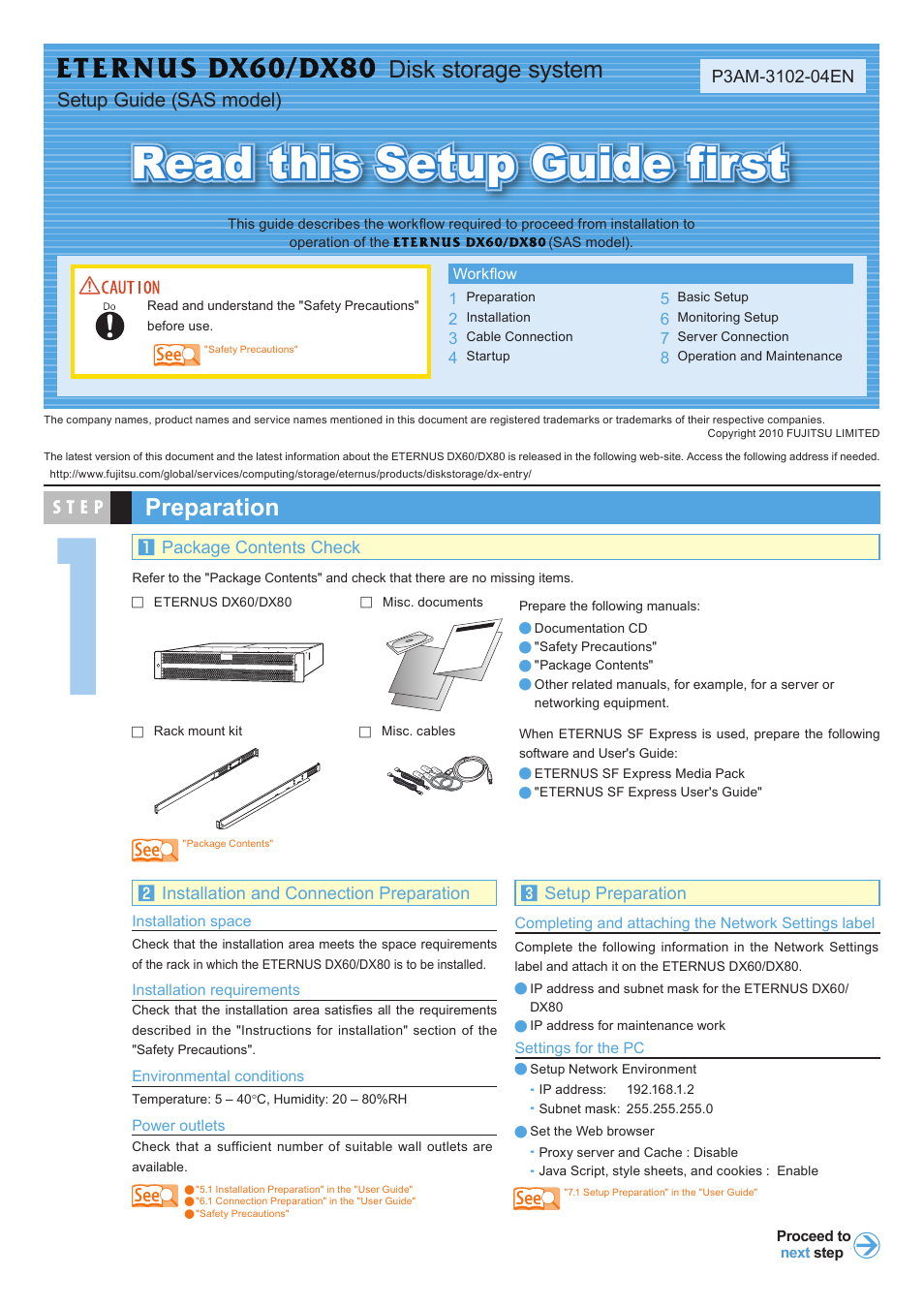 FUJITSU ETERNUS DX80 User Manual | 4 pages