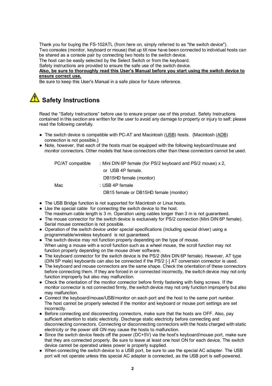 Introduction, Safety instructions | FUJITSU NC14003-T256/L User Manual | Page 3 / 23
