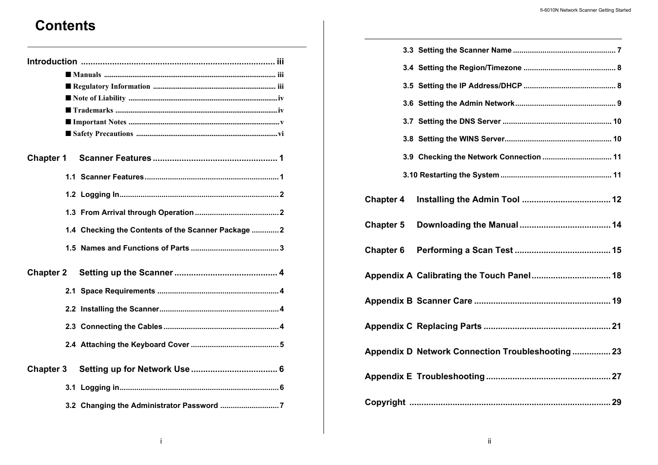 FUJITSU Network Scanner fi-6010N User Manual | Page 2 / 21