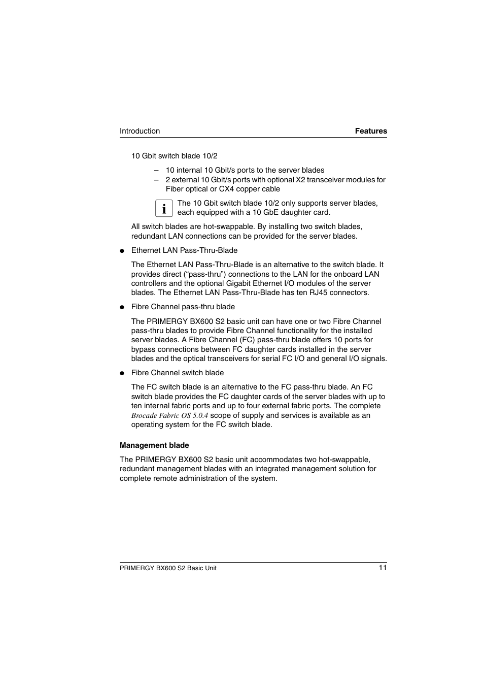 FUJITSU PRIMERGY BX600 S2 User Manual | Page 11 / 173