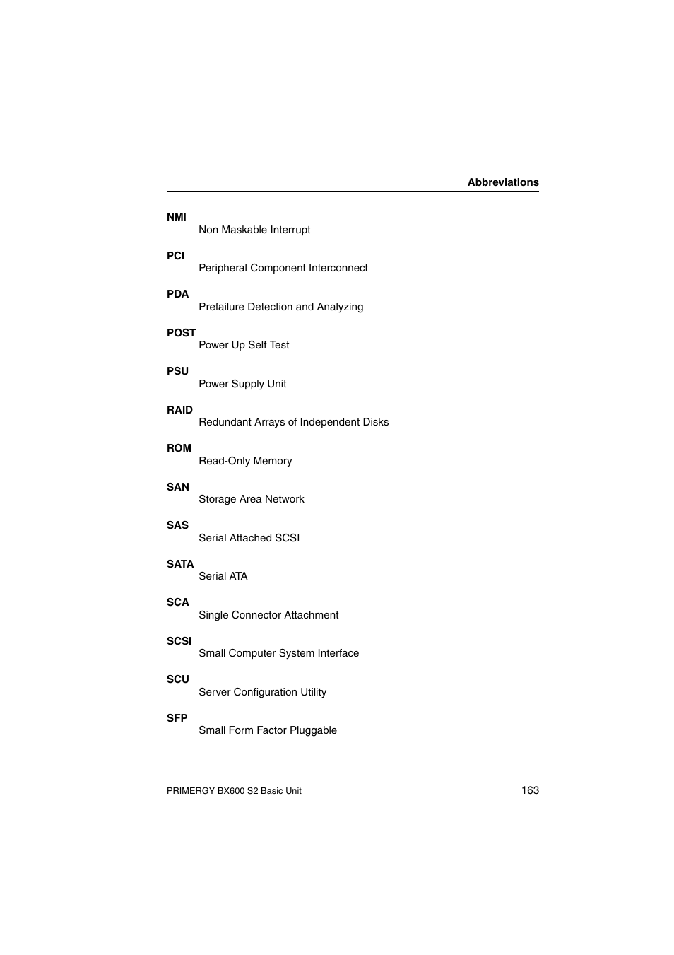 FUJITSU PRIMERGY BX600 S2 User Manual | Page 163 / 173