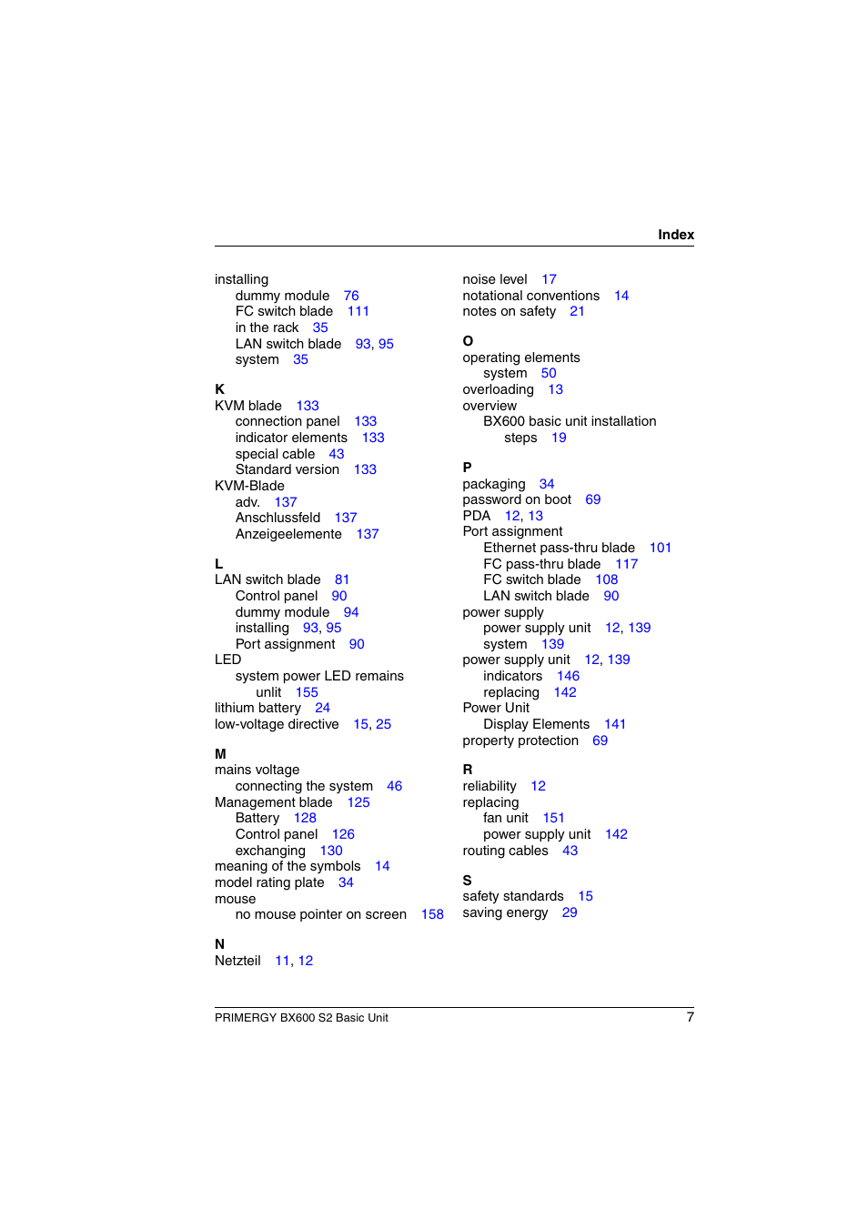 FUJITSU PRIMERGY BX600 S2 User Manual | Page 171 / 173