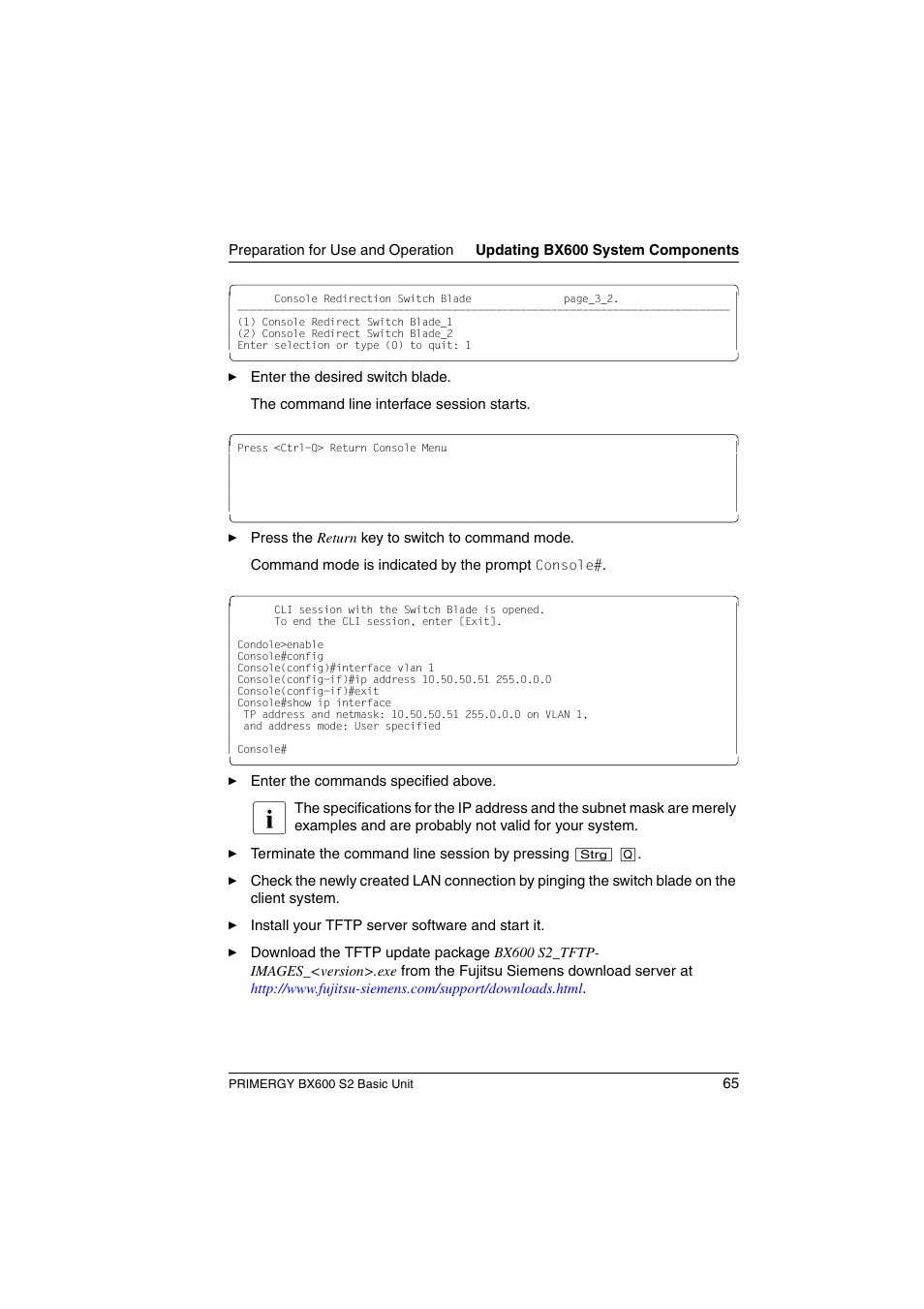 FUJITSU PRIMERGY BX600 S2 User Manual | Page 65 / 173