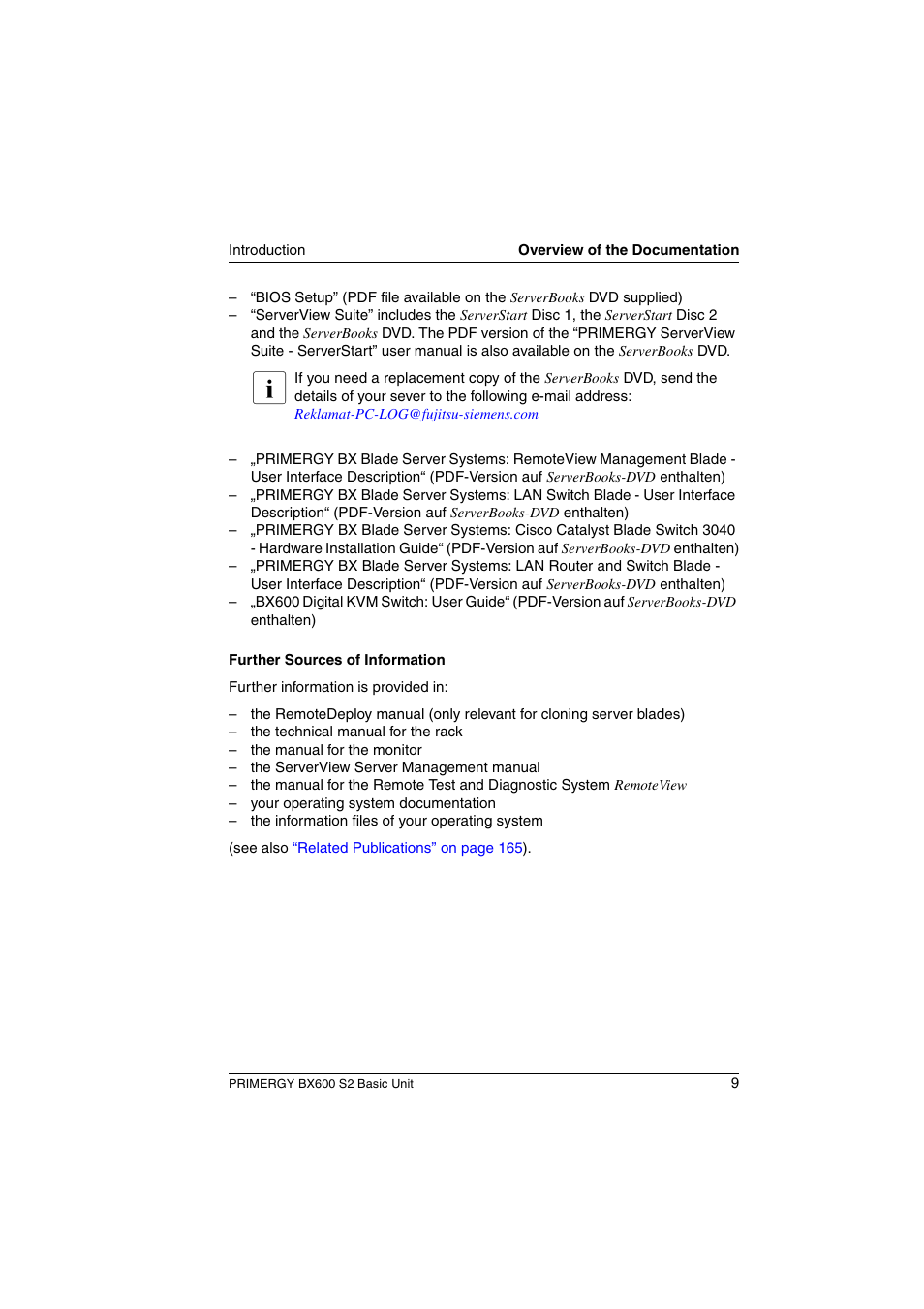 FUJITSU PRIMERGY BX600 S2 User Manual | Page 9 / 173