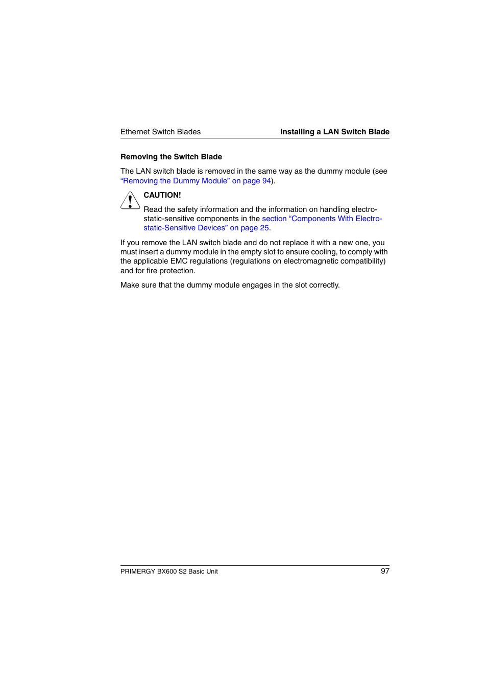 FUJITSU PRIMERGY BX600 S2 User Manual | Page 97 / 173