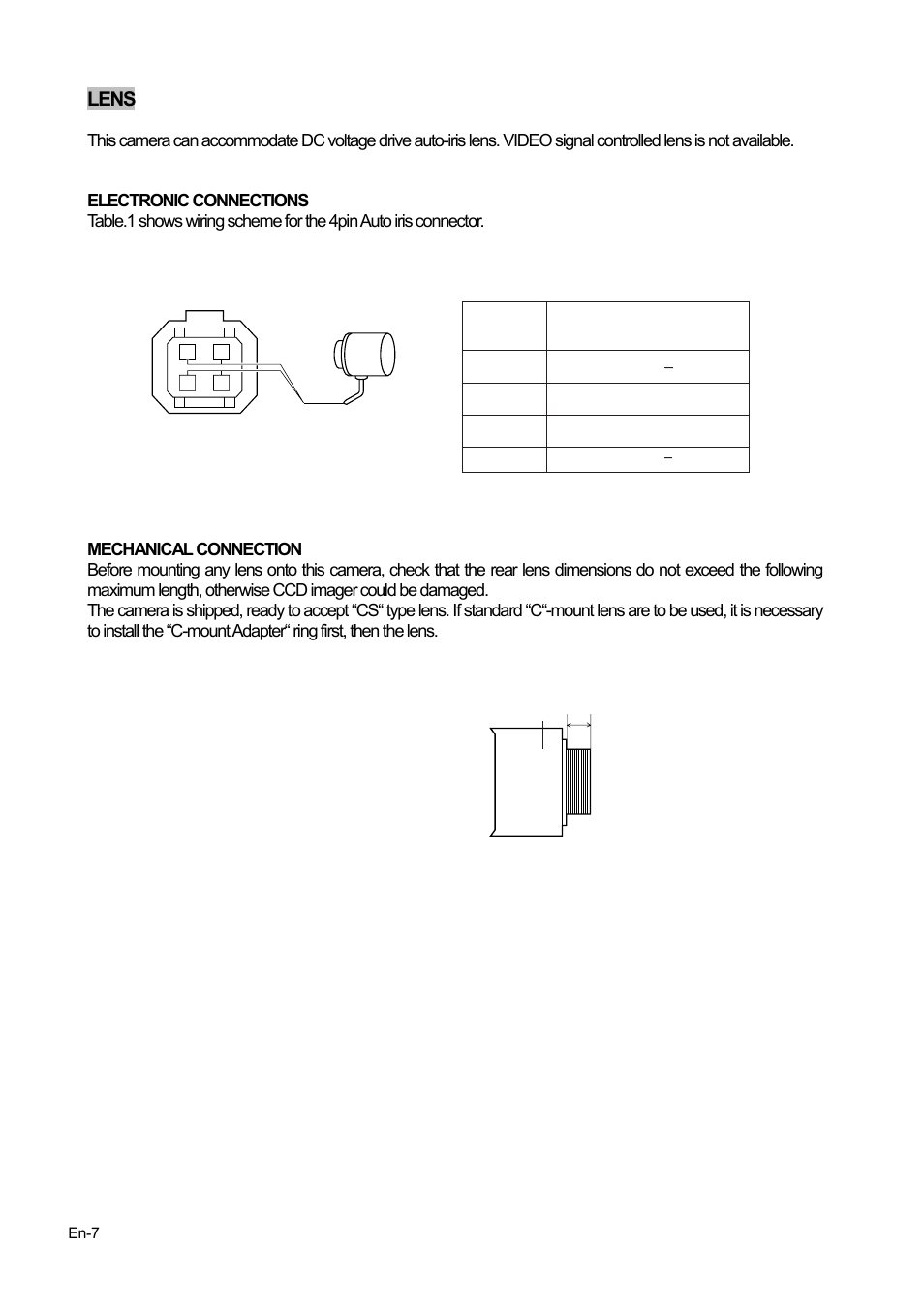 Lens | FUJITSU CG-301 User Manual | Page 8 / 28