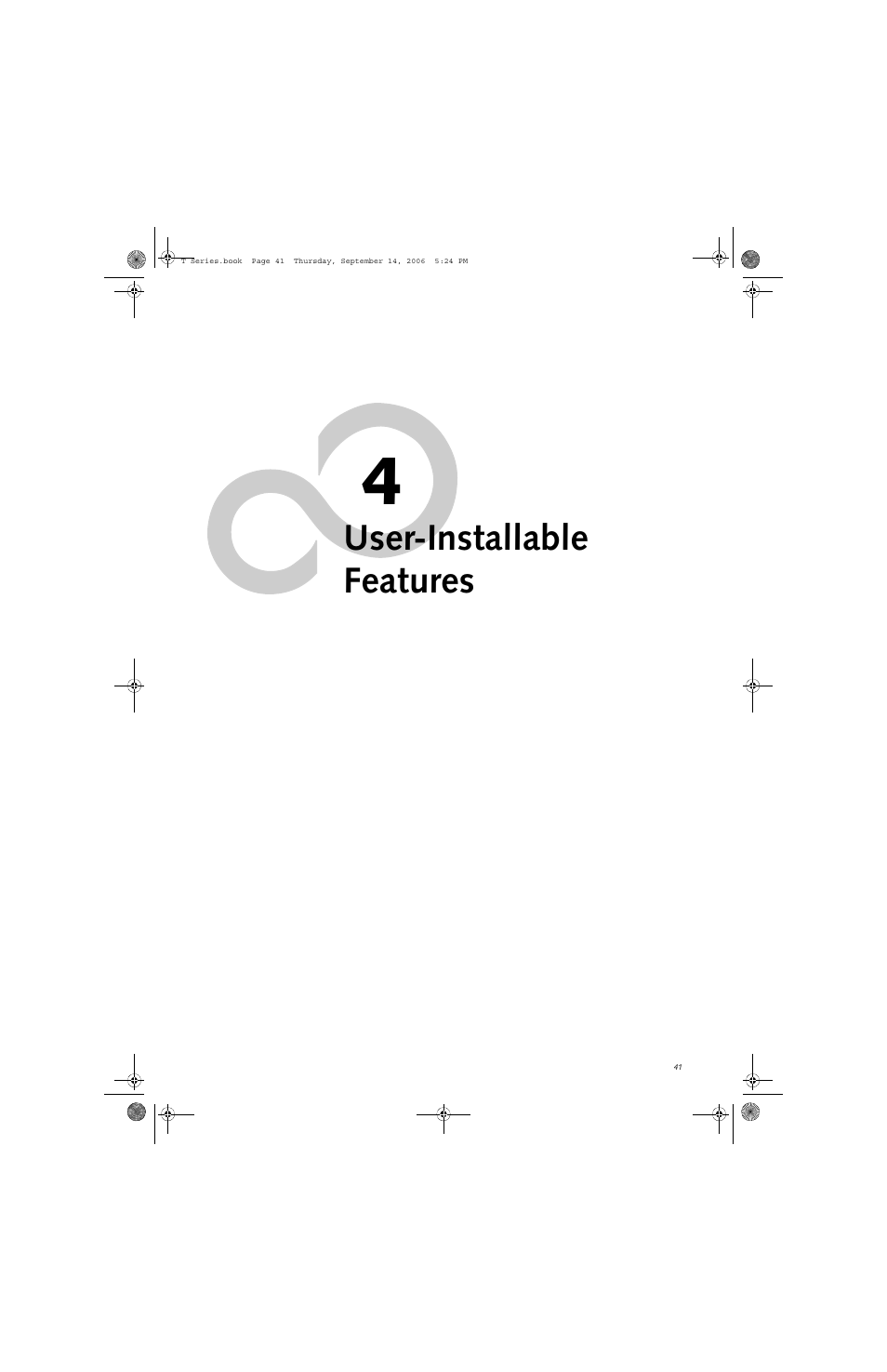 User-installable features | FUJITSU T4215 User Manual | Page 49 / 136