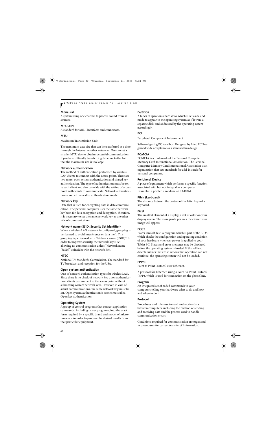 FUJITSU T4215 User Manual | Page 94 / 136