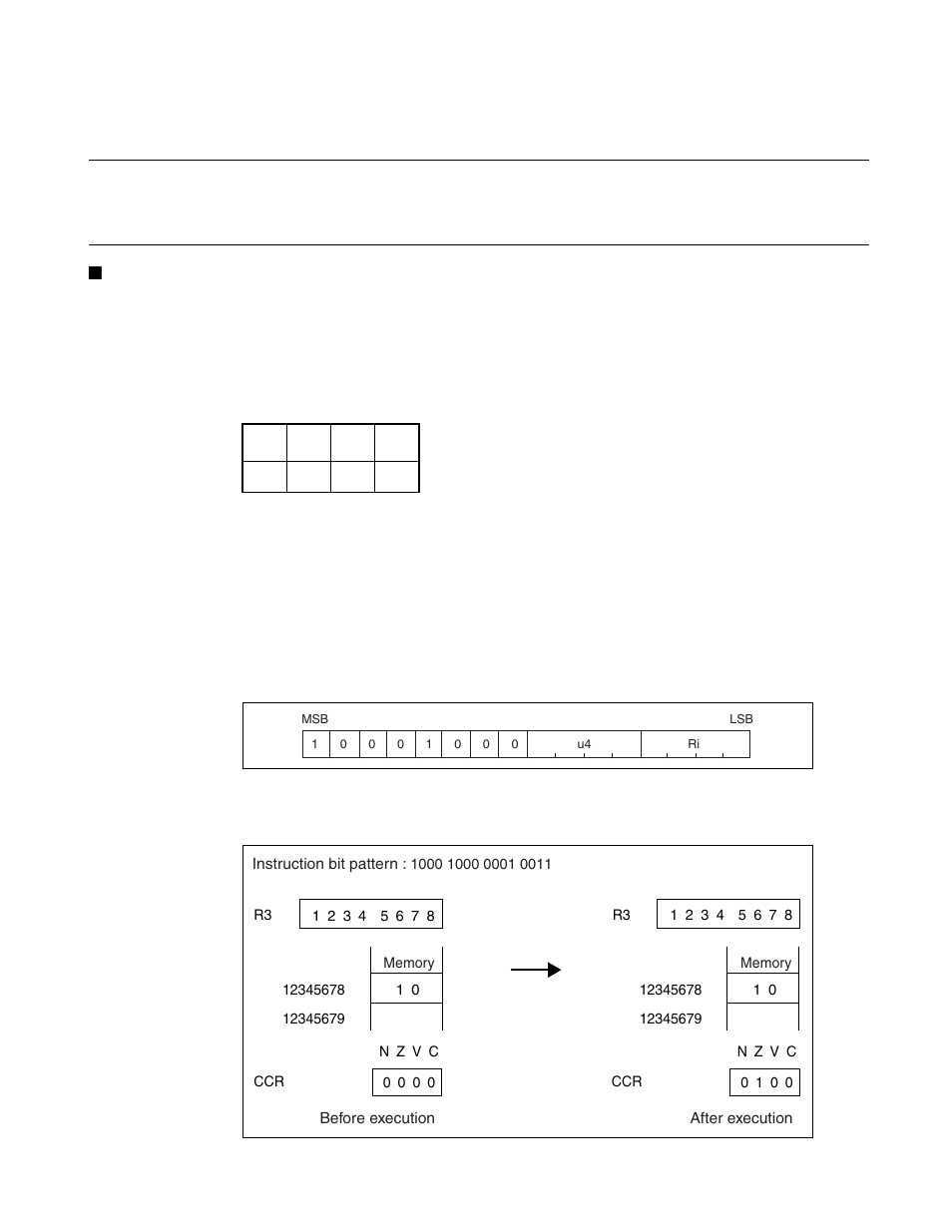 Btstl (test lower 4 bits of byte data in memory) | FUJITSU FR family 32-bit microcontroller instruction manuel CM71-00101-5E User Manual | Page 142 / 314