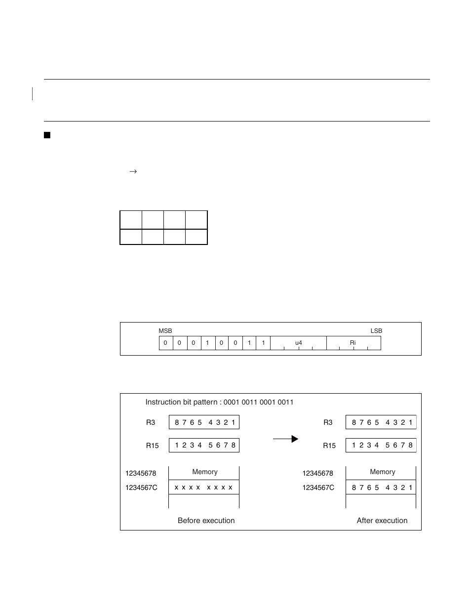 72 st (store word data in register to memory), St (store word data in register to memory) | FUJITSU FR family 32-bit microcontroller instruction manuel CM71-00101-5E User Manual | Page 192 / 314