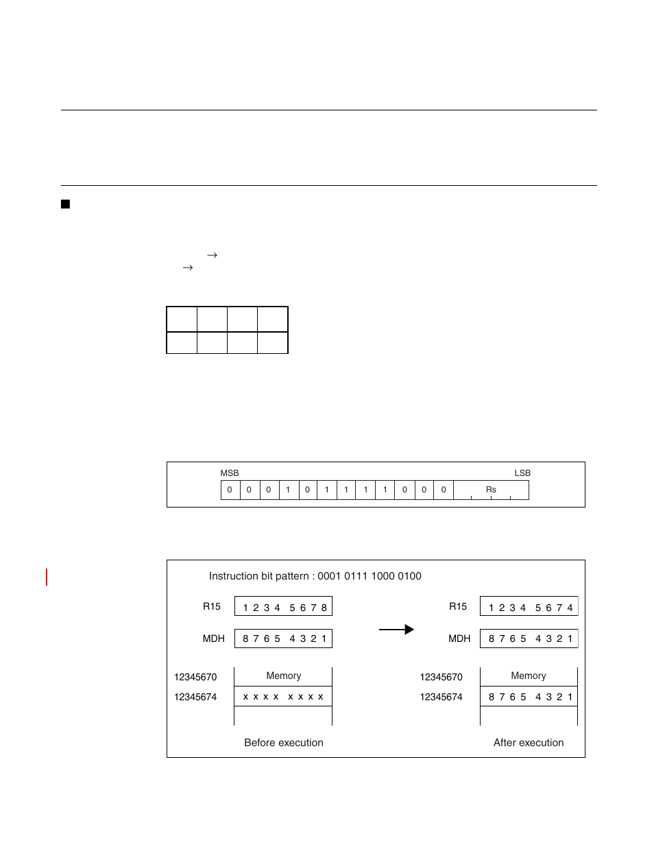 74 st (store word data in register to memory), St (store word data in register to memory) | FUJITSU FR family 32-bit microcontroller instruction manuel CM71-00101-5E User Manual | Page 194 / 314