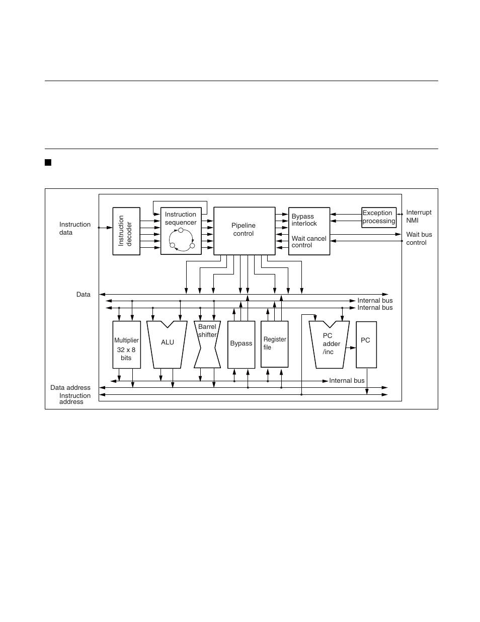 3 sample configuration of the fr family cpu, Sample configuration of the fr family cpu | FUJITSU FR family 32-bit microcontroller instruction manuel CM71-00101-5E User Manual | Page 28 / 314