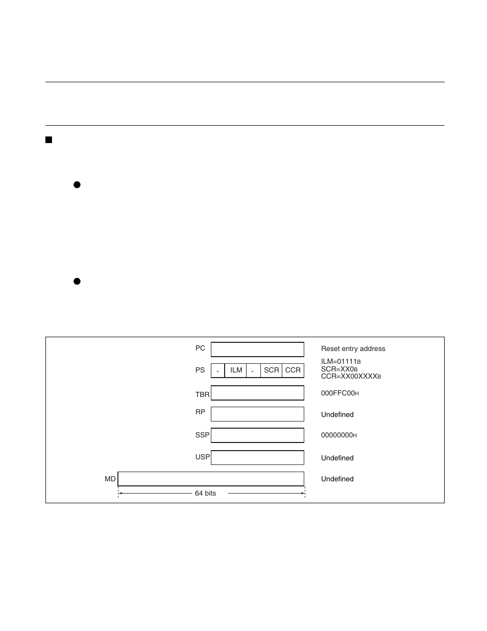 3 dedicated registers, Dedicated registers | FUJITSU FR family 32-bit microcontroller instruction manuel CM71-00101-5E User Manual | Page 41 / 314