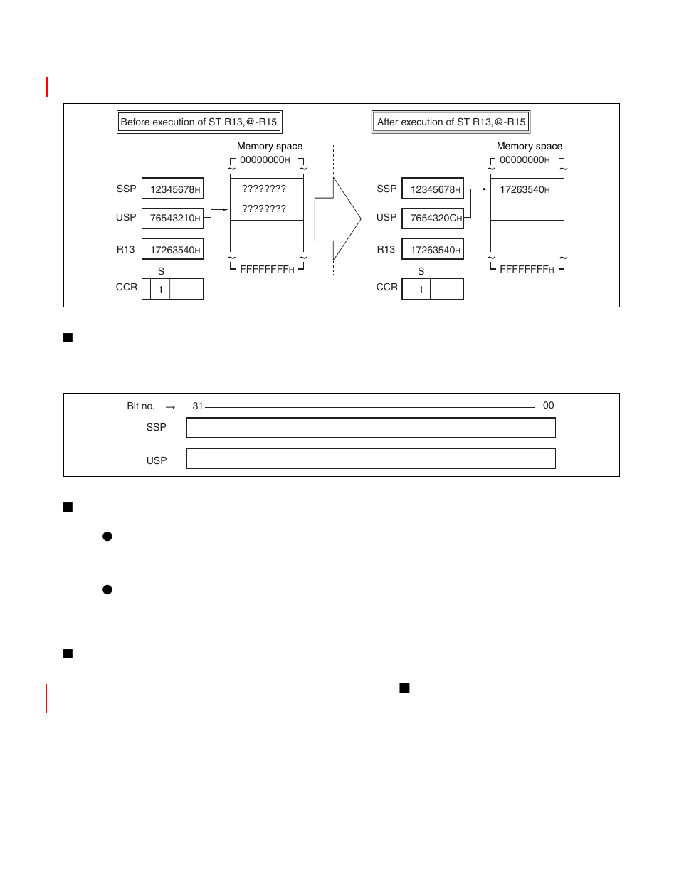 Stack pointer configuration, Recovery from eit handler | FUJITSU FR family 32-bit microcontroller instruction manuel CM71-00101-5E User Manual | Page 52 / 314