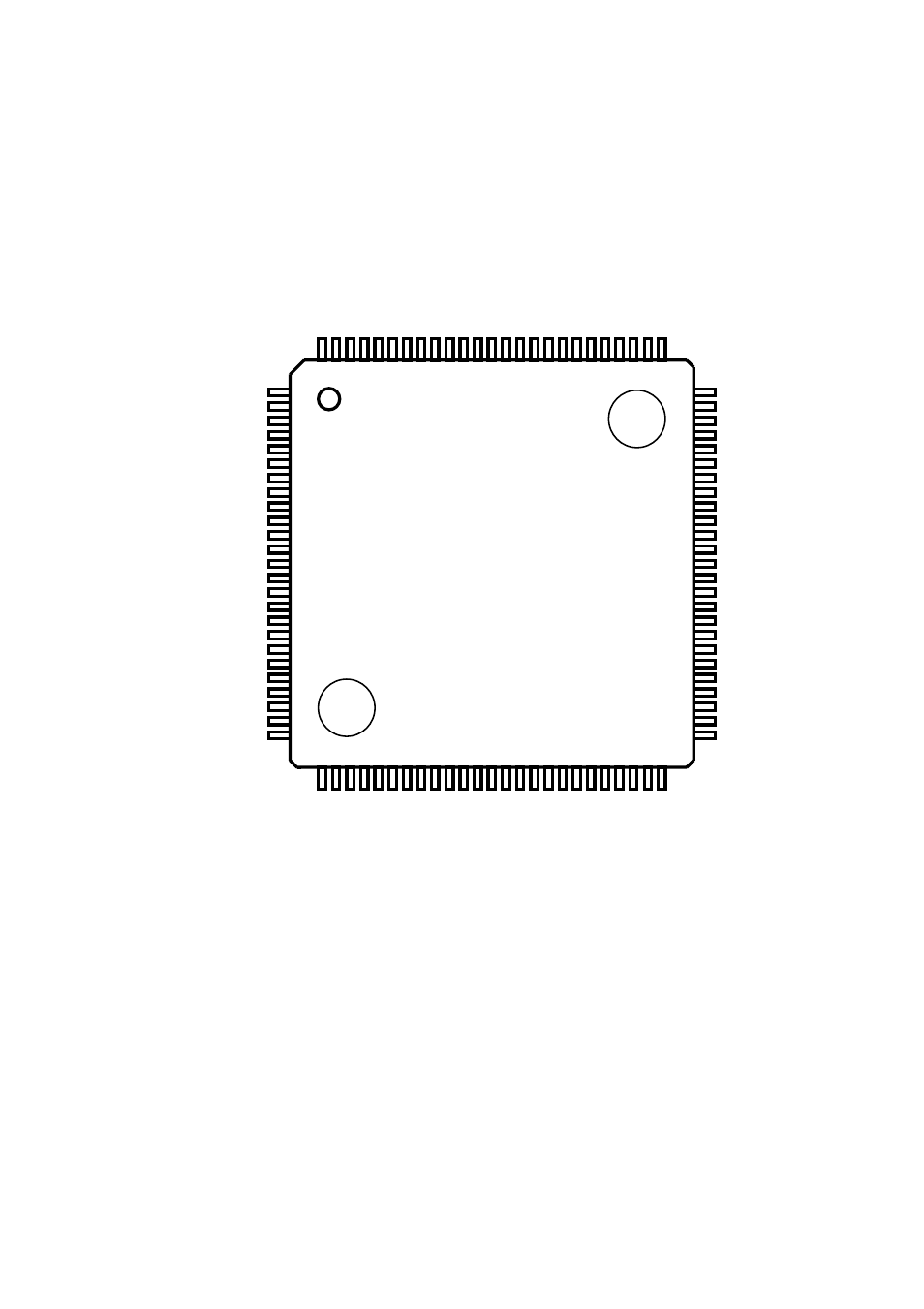 Top view) | FUJITSU MB91F109 FR30 User Manual | Page 35 / 461