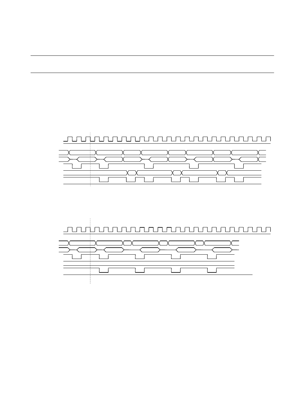 2 timing charts of data transfer block | FUJITSU MB91F109 FR30 User Manual | Page 369 / 461