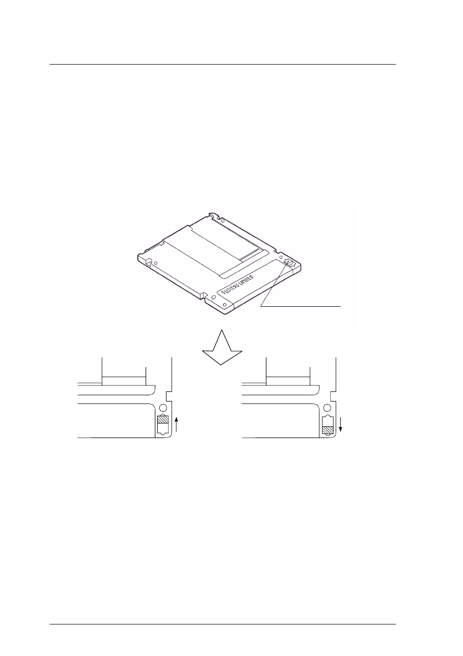 2 write protect tab | FUJITSU MCM3064AP User Manual | Page 176 / 202