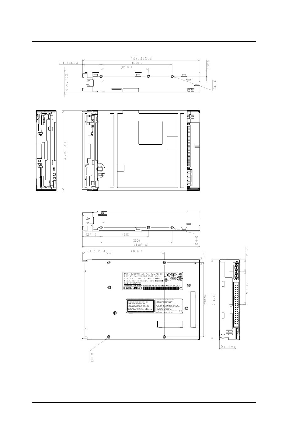 FUJITSU MCM3064AP User Manual | Page 50 / 202
