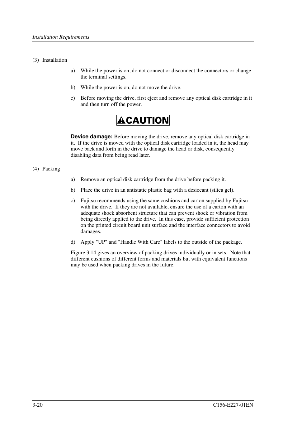FUJITSU MCM3064AP User Manual | Page 64 / 202