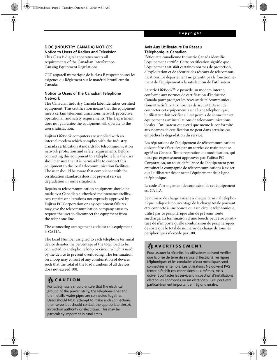 FUJITSU Laptop User Manual | Page 3 / 96