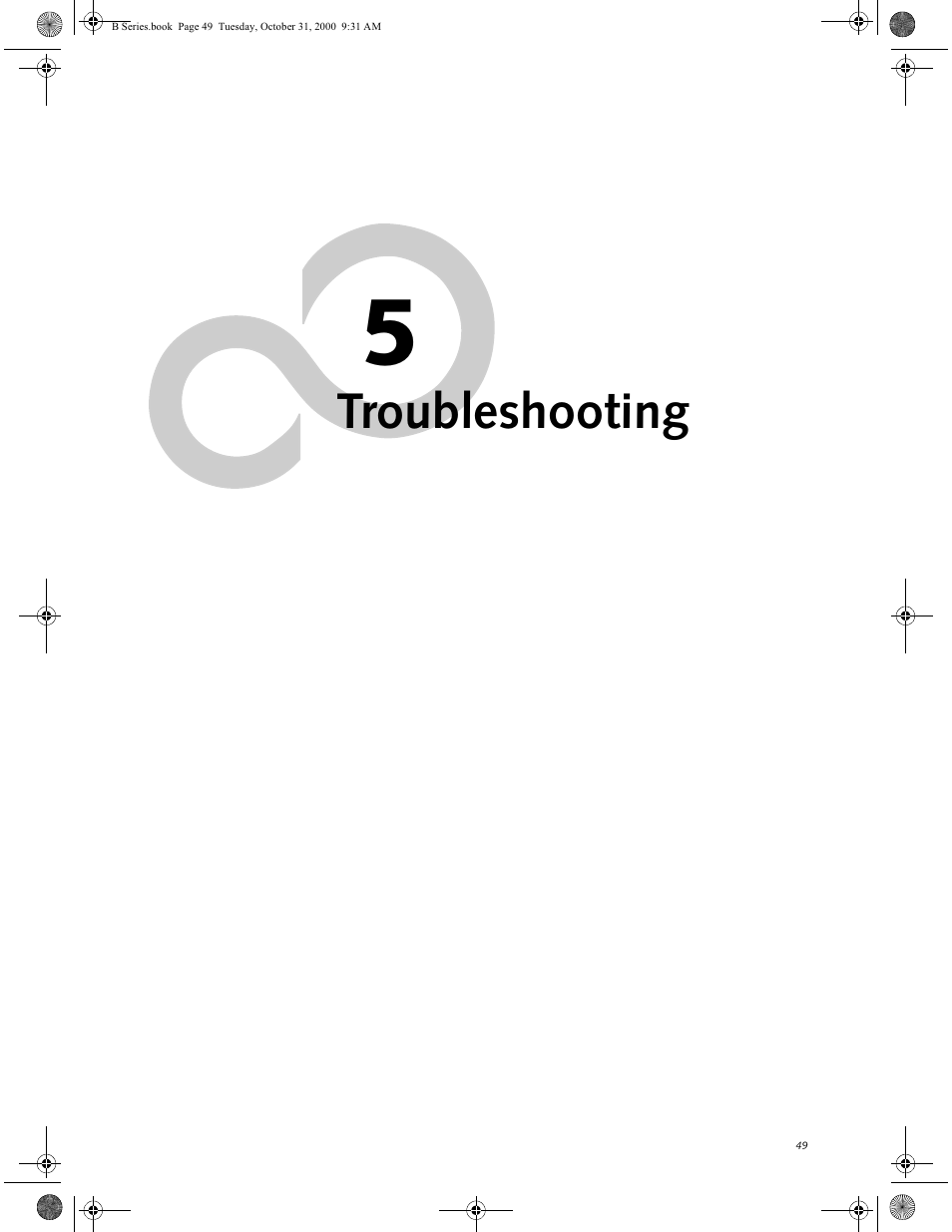 Chapter 5 - troubleshooting, Troubleshooting | FUJITSU Laptop User Manual | Page 57 / 96